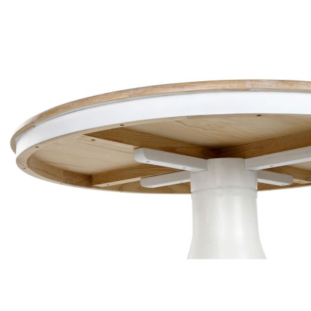 Table de Salle à Manger Home ESPRIT Blanc Naturel Bois 120 x 120 x 76
