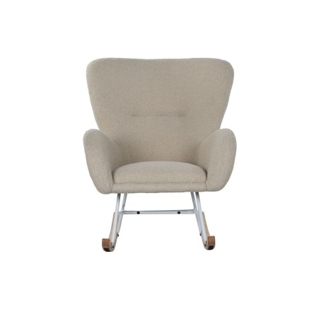 Mecedora Home ESPRIT Blanco Poliéster Metal 74 X 90 X 95 cm 2