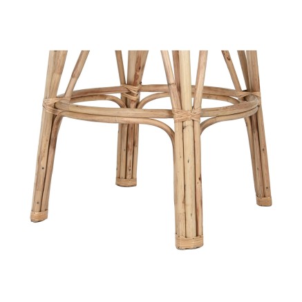 Tabouret Home ESPRIT Naturel osier 50 X 50 X 86 cm 2