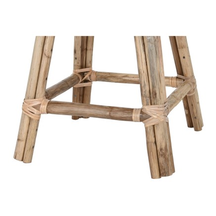 Taburete Home ESPRIT Natural Mimbre Ratán 37 X 37 X 49,5 cm 2