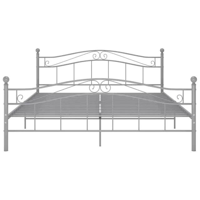 Cadre de lit Gris Métal 180x200 cm