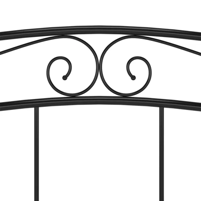 Cadre de lit Noir Métal 200x200 cm