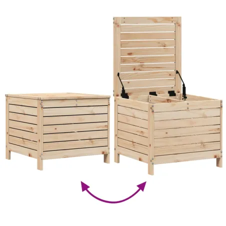 Salon de jardin 5 pcs bois de pin massif