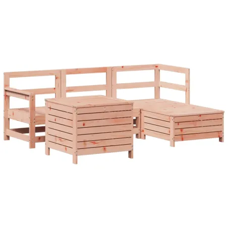 Salon de jardin 5 pcs bois massif sapin de douglas
