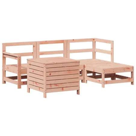 Salon de jardin 5 pcs bois massif sapin de douglas