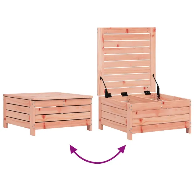 Salon de jardin 7 pcs bois massif sapin de douglas