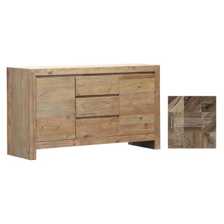 Buffet Home ESPRIT Naturel Pin Bois Recyclé 160 X 48 X 90 cm 2