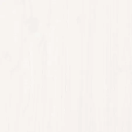 Salon de jardin 8 pcs blanc bois de pin massif