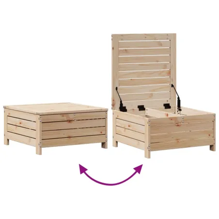 Salon de jardin 8 pcs avec coussins Bois de pin massif