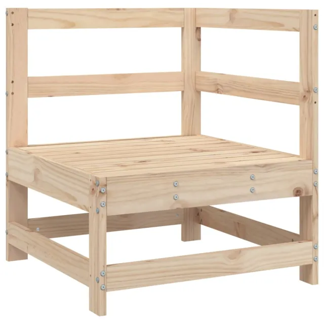 Salon de jardin 11 pcs bois de pin massif