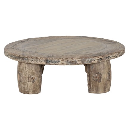 Mesa de Centro Home ESPRIT Natural 125 X 125 X 40 cm 2