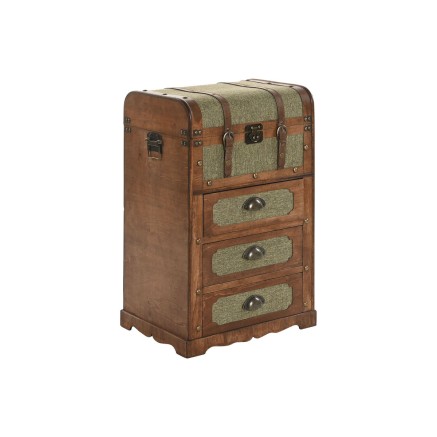 Chest of drawers Home ESPRIT Green Multicolour Tropical 45 x 35 x 71,5