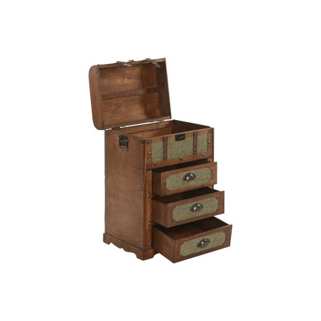 Chest of drawers Home ESPRIT Green Multicolour Tropical 45 x 35 x 71,5
