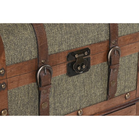 Caisson à Tiroirs Home ESPRIT Vert Multicouleur Tropical 45 x 35 x 71