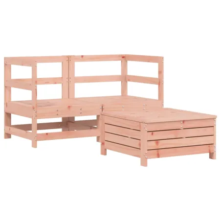 Salon de jardin 3 pcs bois massif sapin de douglas