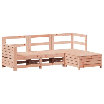 Salon de jardin 4 pcs bois massif sapin de douglas 2