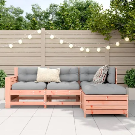 Salon de jardin 4 pcs bois massif sapin de douglas