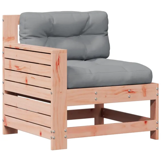 Salon de jardin 4 pcs avec coussins bois massif douglas
