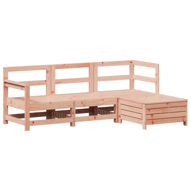 Salon de jardin 4 pcs bois massif sapin de douglas