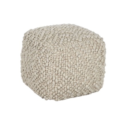 Poggiapiedi Home ESPRIT Beige 45 x 45 x 45 cm