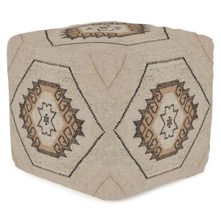 Poggiapiedi Home ESPRIT Marrone Naturale 45 x 45 x 45 cm
