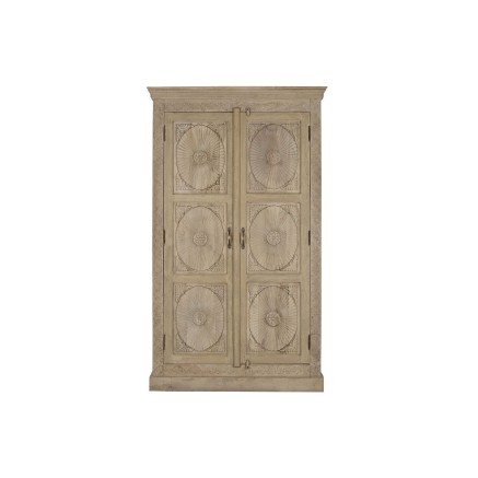 Armario Home ESPRIT Natural Madera de mango 125 x 43 x 214 cm 2