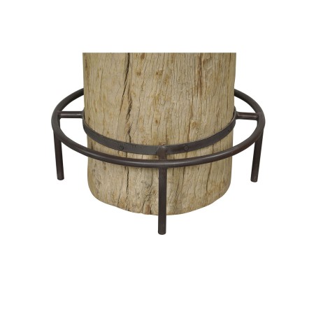 Table Home ESPRIT Blanc Naturel Marbre bois de teck 90 x 90 x 114 cm