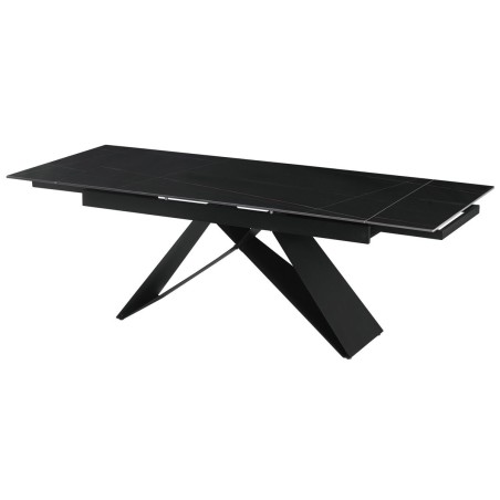 Table de Salle à Manger Home ESPRIT Noir Métal Céramique 160 x 90 x