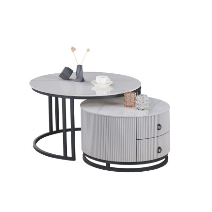 Hoofdtafel Home ESPRIT 80 x 80 x 45 cm 2