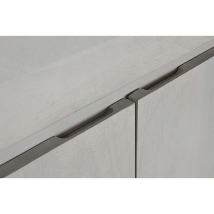 Buffet Home ESPRIT Blanc Bois de manguier 82 x 45 x 195 cm 2