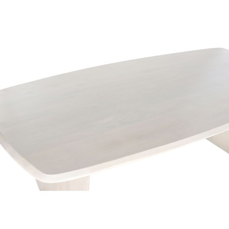Dining Table Home ESPRIT White Mango wood 218 x 100 x 76 cm