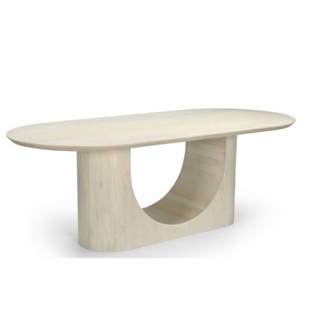 Esstisch Home ESPRIT Weiß Mango-Holz 220 x 100 x 76 cm