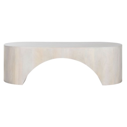 Mesa de Centro Home ESPRIT Blanco 137 x 60 x 42 cm 2