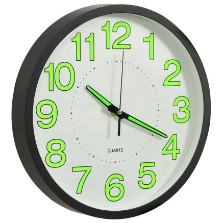 Horloge murale lumineuse Noir 30 cm 2