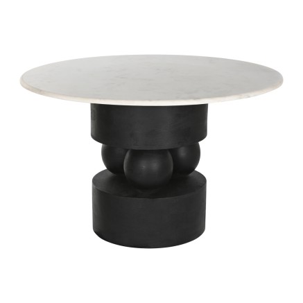 Tavolo da Pranzo Home ESPRIT Marmo Legno di mango 120 x 120 x 76 cm