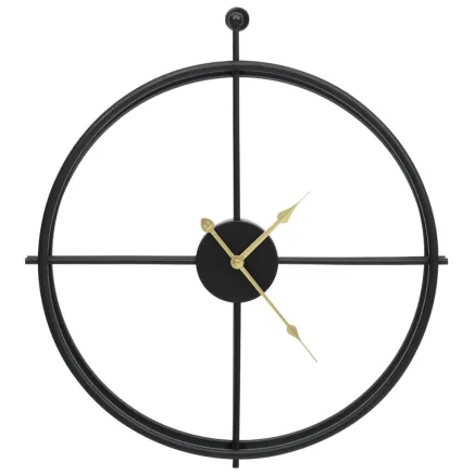 Horloge murale Noir 52 cm Fer 2