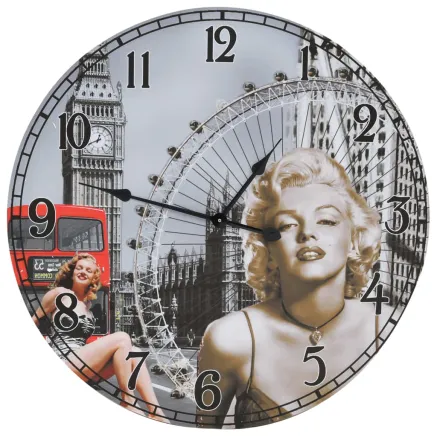 Horloge murale vintage 60 cm 2