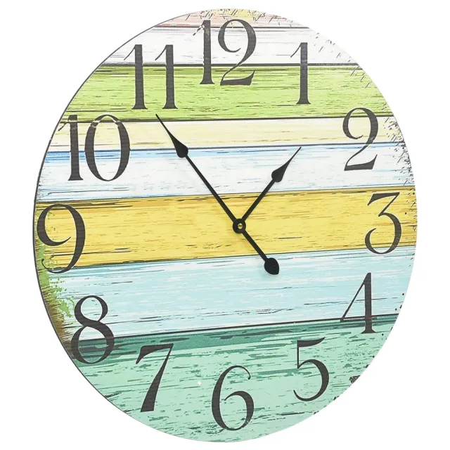 Horloge murale Multicolore 60 cm MDF