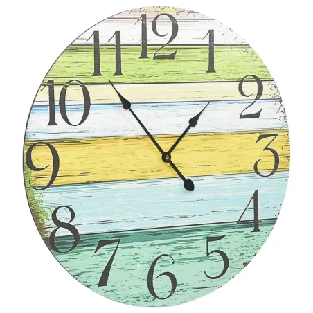 Horloge murale Multicolore 60 cm MDF