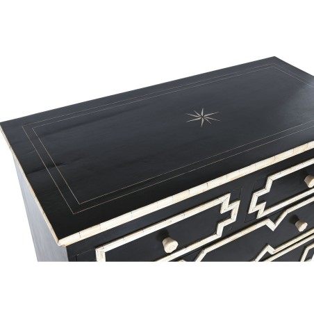 Cassettiera Home ESPRIT Nero 111 x 51 x 99 cm