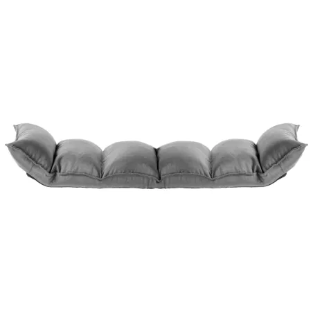Chaise pliable de sol Gris clair Tissu