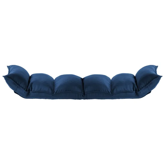 Chaise pliable de sol Bleu Tissu