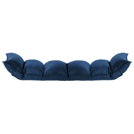 Chaise pliable de sol Bleu Tissu