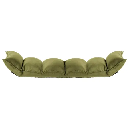 Chaise pliable de sol Vert Tissu