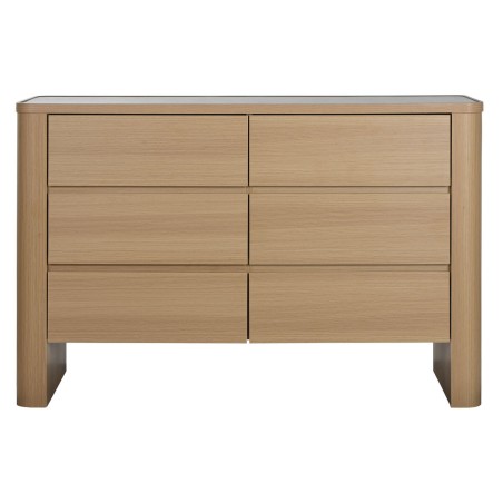 Caisson à Tiroirs Home ESPRIT Naturel Gris clair Moderne 120 x 40 x 8
