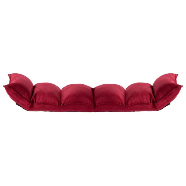 Chaise pliable de sol Rouge bordeaux Tissu