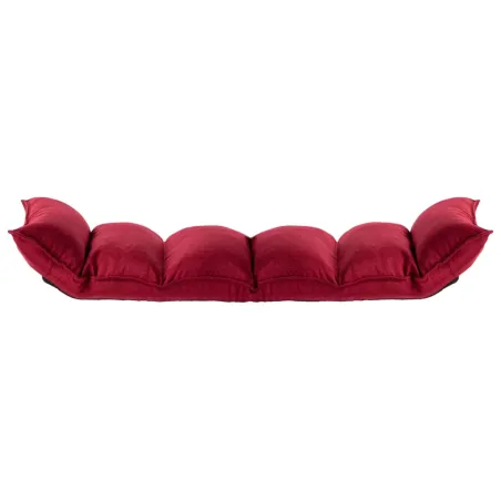 Chaise pliable de sol Rouge bordeaux Tissu