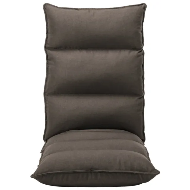 Chaise pliable de sol Taupe Tissu