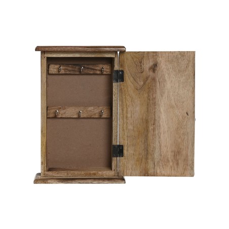 Armario de llaves Home ESPRIT Natural 18 x 7,5 x 28 cm
