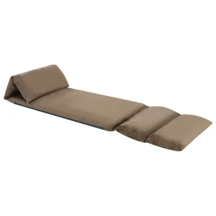 Chaise pliable de sol Taupe Microfibre 2